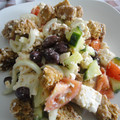 El cooksnap de Carmem cuando hizo Ensalada cretense.