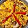 El cooksnap de Doris cuando hizo Paella mini para tres, con albóndigas.