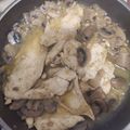El cooksnap de Jose Manuel Vanesa Guillen cuando hizo Pechuga de pollo en salsa con champiñones.