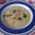 El cooksnap de Fumiko cuando hizo Sopa-crema de coliflor y sésamo negro.