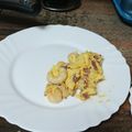 El cooksnap de Aslan cuando hizo Revuelto de gambas con jamón.