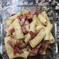 El cooksnap de Teresa M Mompió Clos cuando hizo Macarrones al pesto con bacon.