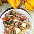 Bushra Mazhar's cooksnap of when they made Chana chaat plate.