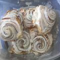 El cooksnap de Ylia González cuando hizo Cinnamon rolls o rollos de canela.