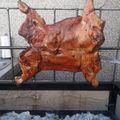 El cooksnap de julio cesar cuando hizo Lechón a la parrilla.