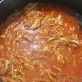 El cooksnap de Xiim Kou cuando hizo Tinga de pollo en salsa de chipotle.