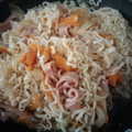 El cooksnap de Sandra cuando hizo Fideos chinos con pechuga de pavo.