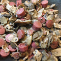 El cooksnap de astrid badia cuando hizo Champiñones con cerdo y roquefort.