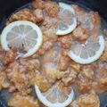El cooksnap de Ana María Amador cuando hizo Pollo al limón al estilo chino.