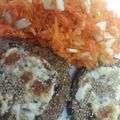 El cooksnap de Mariela Sanchez cuando hizo Milanesas de berenjenas.