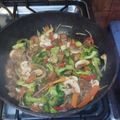 El cooksnap de Jhonny Be Good cuando hizo Pollo Salteado con verduras.
