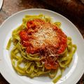El cooksnap de Carlos Daniel Beltrán Avendaño cuando hizo Tagliatelle de espinacas con verduras y pavo.