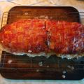Tom 's cooksnap of when they made Bacon Wrapped Meatloaf.