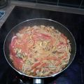 El cooksnap de Karel Nul Nul Zeven cuando hizo Espaguetis con mejillones.