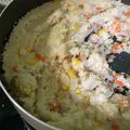 El cooksnap de Deya Gapi cuando hizo Arroz de coliflor con verduras.