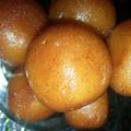 Sonu 's cooksnap of when they made Gulabjamun.