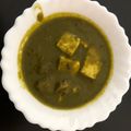 Pooja Singh's cooksnap of when they made Palak Paneer.