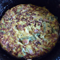 El cooksnap de GRINGA cuando hizo Tortilla de judias verdes con jamón iberico.