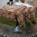 Cooksnap dari Rizka Sari untuk resep 407. Brownis Kukus Putih Telur Lapis Matcha #PR_BrowniesDCC