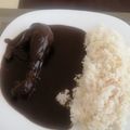 El cooksnap de AnaLi cuando hizo Pollo con mole oaxaqueño.