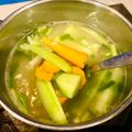 Cooksnap của Dibee khi họ làm theo món Canh thịt viên dưa chuột cà rốt