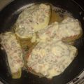 El cooksnap de Julie Garcia cuando hizo Pepino de Guiso relleno.