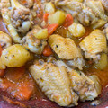 El cooksnap de astrid badia cuando hizo Alitas guisadas con zanahoria y patata.