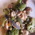 El cooksnap de Carmen Conejo Mico cuando hizo Camarones con brócoli.