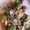 El cooksnap de Carmen Conejo Mico cuando hizo Camarones con brócoli.