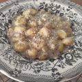 El cooksnap de Chus cuando hizo Ñoquis de patata con bechamel trufada.