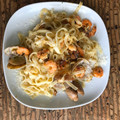 El cooksnap de Josép Maria Viure cuando hizo Espaguetis con almejas y gambas.