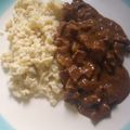 El cooksnap de Andrea LasodelaVega cuando hizo Goulash con Spaetzles.