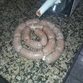 El cooksnap de Carlos Campana cuando hizo Chorizos caseros.