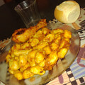 El cooksnap de Gabriel Reinoso cuando hizo Ñoquis de Papa con Salsa  de Pollo -Nhoque de coxa de frango.
