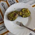 El cooksnap de Lourdes Sánchez cuando hizo Aguacates rellenos de Merluza.