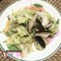 棠棠 的 健康美味的香菇炒高麗菜 cooksnap