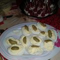 El cooksnap de Gi Muzzo cuando hizo Huevos rellenos.