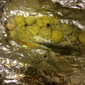 El cooksnap de José Lorenzo cuando hizo Lubina en papillote a la sartén con hierbas aromáticas y jamón.