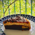 El cooksnap de Arianne cuando hizo Brownie cheesecake en freidora de aire.
