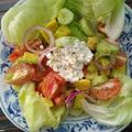 รูป Cooksnap ของ ace เมื่อเขาทำ Greek salad กรีกสลัด