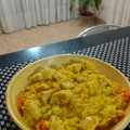 El cooksnap de Myriam Prieto cuando hizo Arroz con pollo y azafrán.