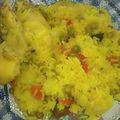 El cooksnap de Wanda Carrizo cuando hizo Pollo con arroz amarillo.