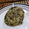El cooksnap de Jorge cuando hizo Hamburguesas de arroz y acelga.