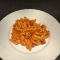 El cooksnap de martamontalbanfe cuando hizo Macarrones con nata, tomate, canela y chorizo.
