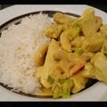 El cooksnap de Juan José Montero cuando hizo Pollo con vegetales al coco y curry.