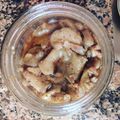 El cooksnap de María Salomé Caracciolo cuando hizo Berenjenas en escabeche.