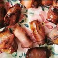 Cooksnap de Ana Valadares quando cozinhou Tâmaras enroladas em Bacon.