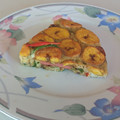 Muhammad Kabir's cooksnap of when they made Luncheon plantain fritata.
