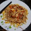 Swati Ganguly Chatterjee 's cooksnap of when they made চিকেন হাকাসাকি নুডলস(Chicken Hakasaki noodles recipe in Bengali).
