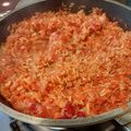 El cooksnap de Jorge Garcia cuando hizo Risotto integral con remolacha y zanahoria.